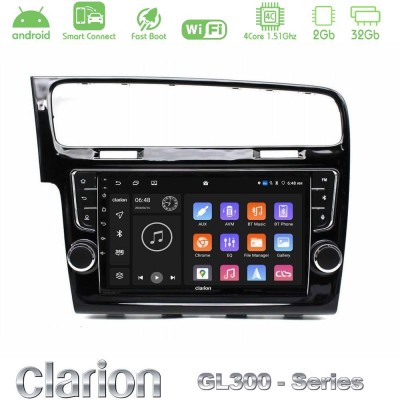 Clarion GL300 Series 4Core Android ClarionOS 2+32GB VW GOLF 7 Navigation Multimedia Tablet 9