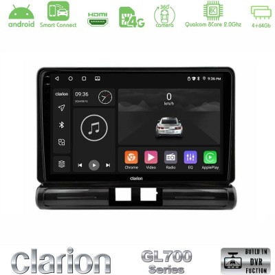 Clarion GL700 QUALCOMM Series 8Core Android ClarionOS 4+64GB Citroen C3 2016-> Navigation Multimedia Tablet 9