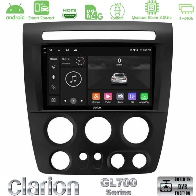 Clarion GL700 QUALCOMM Series 8Core Android ClarionOS 4+64GB Hummer H3 2005-2009 Navigation Multimedia Tablet 9