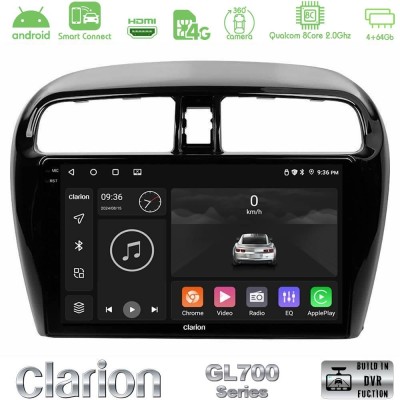 Clarion GL700 QUALCOMM Series 8Core Android ClarionOS 4+64GB Mitsubishi Space Star 2013-2016 Navigation Multimedia Tablet 9