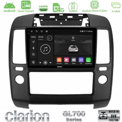 Clarion GL700 QUALCOMM Series 8Core Android ClarionOS 4+64GB Nissan Navara Navigation Multimedia Tablet 9