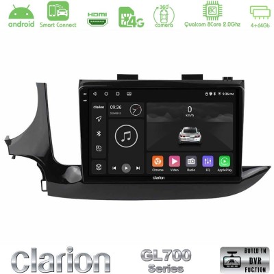 Clarion GL700 QUALCOMM Series 8Core Android ClarionOS 4+64GB Opel Mokka 2016-2020 Navigation Multimedia Tablet 9