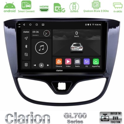 Clarion GL700 QUALCOMM Series 8Core Android ClarionOS 4+64GB Opel Karl 2017-2019 Navigation Multimedia Tablet 9