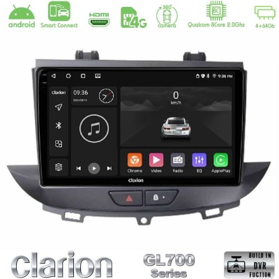 Clarion GL700 QUALCOMM Series 8Core Android ClarionOS 4+64GB Opel Grandland/Crossland X Navigation Multimedia Tablet 9