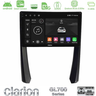 Clarion GL700 QUALCOMM Series 8Core Android ClarionOS 4+64GB Porsche 911/Cayman/Boxster Navigation Multimedia Tablet 9