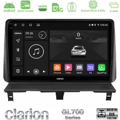 Clarion GL700 QUALCOMM Series 8Core Android ClarionOS 4+64GB Peugeot Partner / Citroën Berlingo 2002-2008 Navigation Multimedia Tablet 9