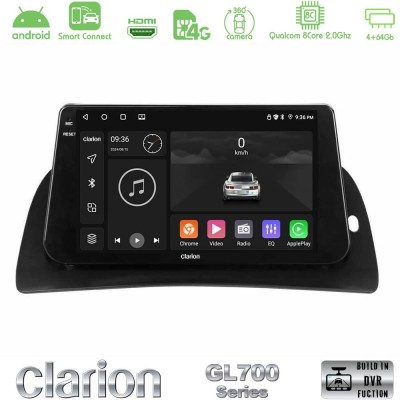 Clarion GL700 QUALCOMM Series 8Core Android ClarionOS 4+64GB Renault Kangoo 2013-2018/Nissan NV250 2019 - 2022 Navigation Multimedia Tablet 9