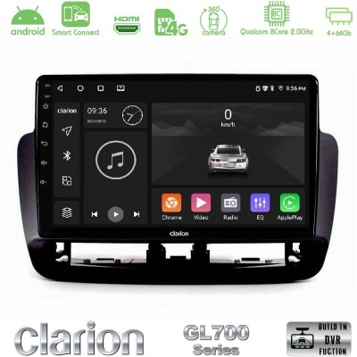 Clarion GL700 QUALCOMM Series 8Core Android ClarionOS 4+64GB Seat Ibiza 2012-2015 Navigation Multimedia Tablet 9