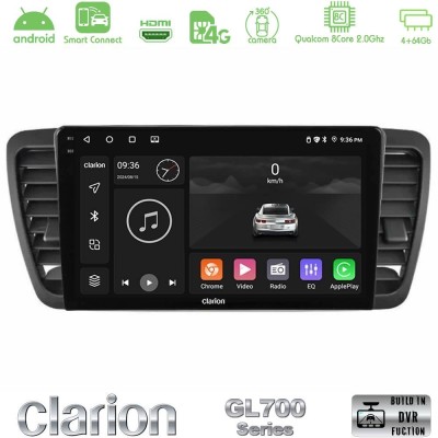 Clarion GL700 QUALCOMM Series 8Core Android ClarionOS 4+64GB Subaru Legacy/Outback 2002-2008 Navigation Multimedia Tablet 9