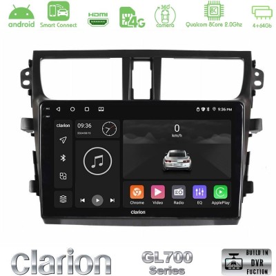 Clarion GL700 QUALCOMM Series Suzuki Celerio 2014-2020 8Core Android ClarionOS 4+64GB Navigation Multimedia Tablet 9