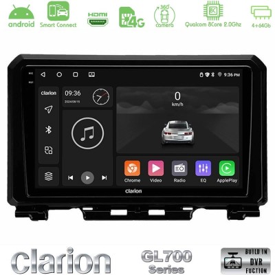 Clarion GL700 QUALCOMM Series 8Core Android ClarionOS 4+64GB Suzuki Jimny 2018-2022 Navigation Multimedia Tablet 9