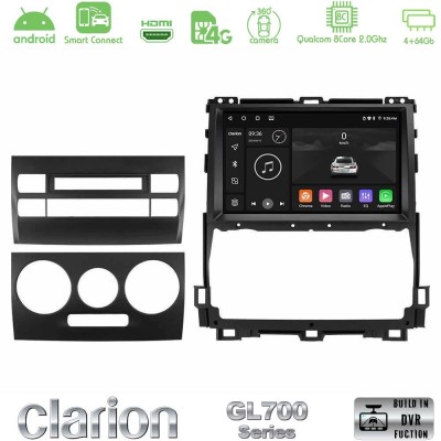Clarion GL700 QUALCOMM Series 8Core Android ClarionOS 4+64GB Toyota Land Cruiser J120 2002-2009 Navigation Multimedia Tablet 9