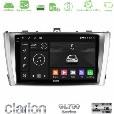 Clarion GL700 QUALCOMM Series 8Core Android ClarionOS 4+64GB Toyota Avensis T27 Navigation Multimedia Tablet 9