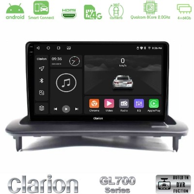 Clarion GL700 QUALCOMM Series 8Core Android ClarionOS 4+64GB Volvo S40/C30/C70 Navigation Multimedia Tablet 9