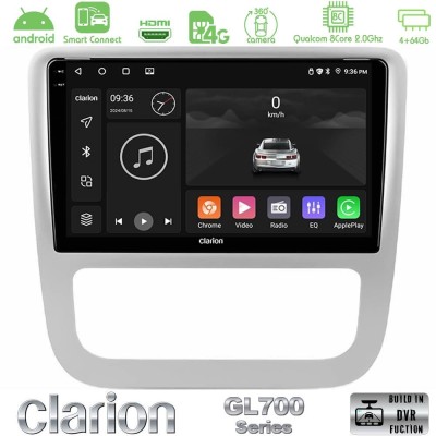 Clarion GL700 QUALCOMM Series 8Core Android ClarionOS 4+64GB VW Scirocco / Eos Navigation Multimedia Tablet 9