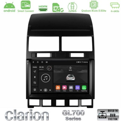 Clarion GL700 QUALCOMM Series 8Core Android ClarionOS 4+64GB VW Touareg 2002 – 2010 Navigation Multimedia Tablet 9