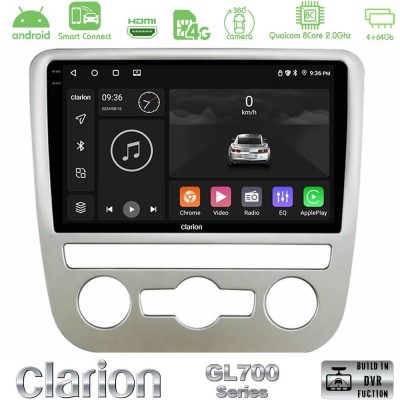 Clarion GL700 QUALCOMM Series 8Core Android ClarionOS 4+64GB VW Scirocco 2008 – 2014 Navigation Multimedia Tablet 9