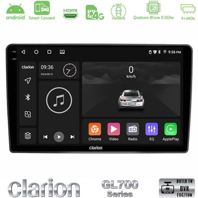 Clarion GL700 QUALCOMM Series 8Core Android ClarionOS 4+64GB VW Passat Navigation Multimedia Tablet 9