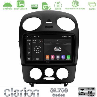 Clarion GL700 QUALCOMM Series 8Core Android ClarionOS 4+64GB VW Beetle Navigation Multimedia Tablet 9