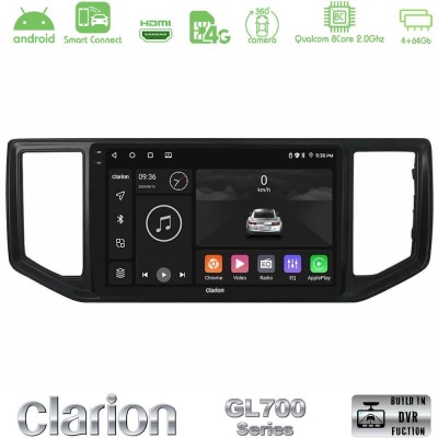 Clarion GL700 QUALCOMM Series 8Core Android ClarionOS 4+64GB VW Amarok 2017-2022 Navigation Multimedia Tablet 9