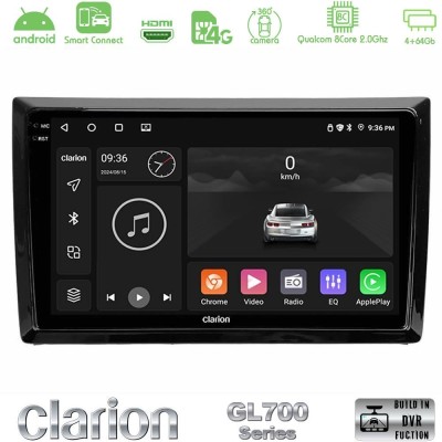 Clarion GL700 QUALCOMM Series 8Core Android ClarionOS 4+64GB VW Beetle Navigation Multimedia Tablet 9