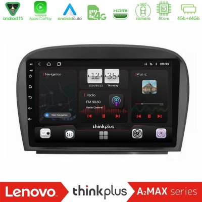 Lenovo Thinkplus A2MAX Series 8Core Android15 4+64GB  Mercedes SL Class 2005-2011 Navigation Multimedia Tablet 9