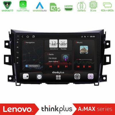 Lenovo Thinkplus A2MAX Series 8Core Android15 4+64GB  Nissan Navara NP300 Navigation Multimedia Tablet 9