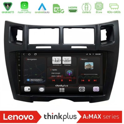 Lenovo Thinkplus A2MAX Series 8Core Android15 4+64GB  Toyota Yaris Navigation Multimedia Tablet 9