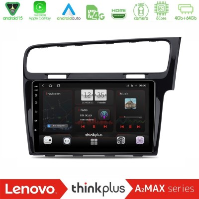 Lenovo Thinkplus A2MAX Series 8Core Android15 4+64GB  VW GOLF 7 RHD Navigation Multimedia Tablet 10