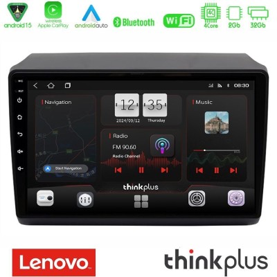 Lenovo Thinkplus Series 4Core Android15 2+32GB Fiat Ducato/Citroen Jumper/Peugeot Navigation Multimedia Tablet 9