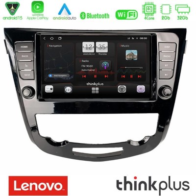 Lenovo Thinkplus Series 4Core Android15 2+32GB Nissan Qashqai J11 (AUTO A/C) Navigation Multimedia Tablet 9