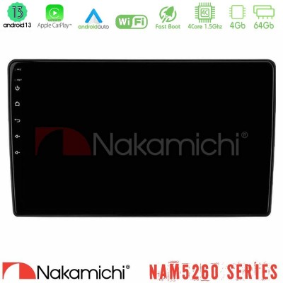 Nakamichi NAM5260 Series Alfa Romeo Mito 2008-2014 4Core Android13 4+64GB Navigation Multimedia Tablet 9