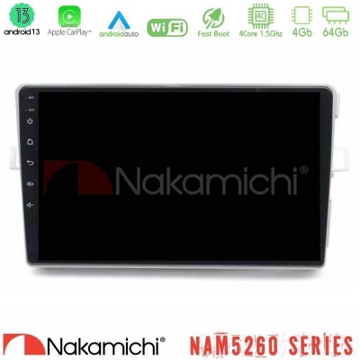 Nakamichi NAM5260 Series 4Core Android13 4+64GB Toyota Verso 2009-2018 Navigation Multimedia Tablet 9