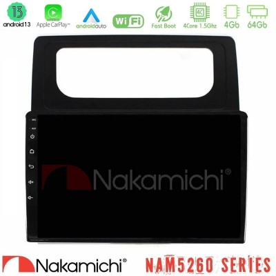 Nakamichi NAM5260 Series 4Core Android13 4+64GB VW Caddy 2004-2014 Navigation Multimedia Tablet 10