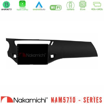 Nakamichi NAM5710 Series 8Core Android13 4+64GB  Citroen C3 2009-2016 Navigation Multimedia Tablet 9