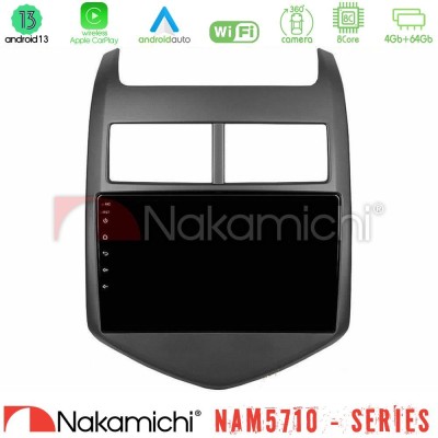 Nakamichi NAM5710 Series 8Core Android13 4+64GB  Chevrolet Aveo 2011-2017 Navigation Multimedia Tablet 9