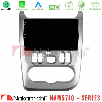 Nakamichi NAM5710 Series 8Core Android13 4+64GB  Dacia Duster/Sandero/Logan Navigation Multimedia Tablet 9