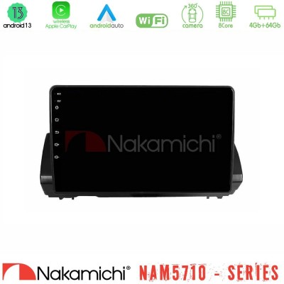 Nakamichi NAM5710 Series 8Core Android13 4+64GB Dacia Sandero/Logan/Jogger 2022-> Navigation Multimedia Tablet 9