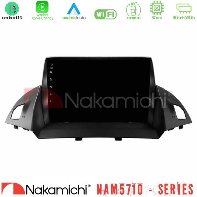 Nakamichi NAM5710 Series 8Core Android13 4+64GB  Ford C-Max/Kuga Navigation Multimedia Tablet 9
