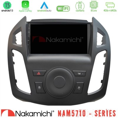 Nakamichi NAM5710 Series 8Core Android13 4+64GB Ford Transit Connect 2013-2018 Navigation Multimedia Tablet 9