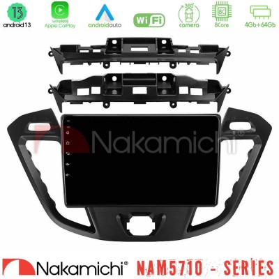 Nakamichi NAM5710 Series 8Core Android13 4+64GB  Ford Transit Custom/Tourneo Custom Navigation Multimedia Tablet 9