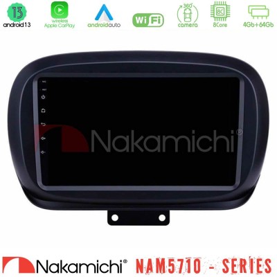 Nakamichi NAM5710 Series 8Core Android13 4+64GB  Fiat 500X Navigation Multimedia Tablet 9