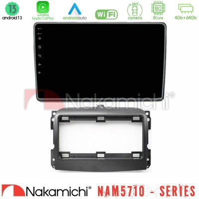 Nakamichi NAM5710 Series 8Core Android13 4+64GB  Fiat 500L Navigation Multimedia Tablet 10