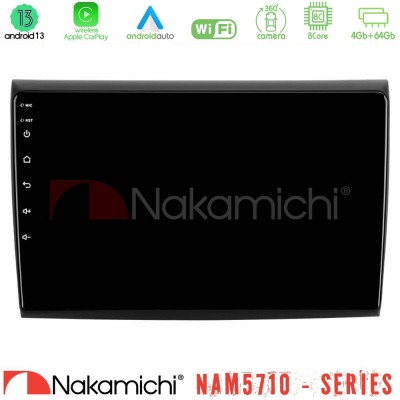 Nakamichi NAM5710 Series 8Core Android13 4+64GB  Fiat Bravo Navigation Multimedia Tablet 9