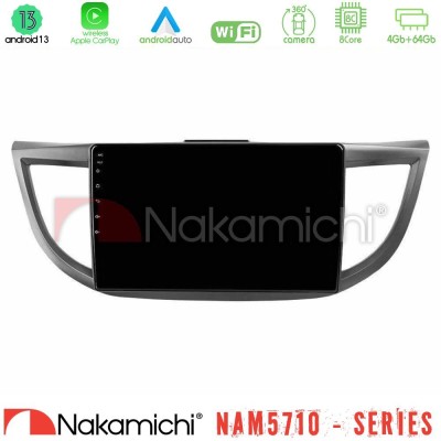 Nakamichi NAM5710 Series 8Core Android13 4+64GB  Honda CRV 2012-2017 Navigation Multimedia Tablet 9