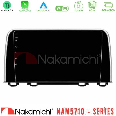 Nakamichi NAM5710 Series 8Core Android13 4+64GB  Honda CR-V 2019-> Navigation Multimedia Tablet 10