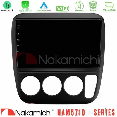 Nakamichi NAM5710 Series 8Core Android13 4+64GB  Honda CRV 1997-2001 Navigation Multimedia Tablet 9