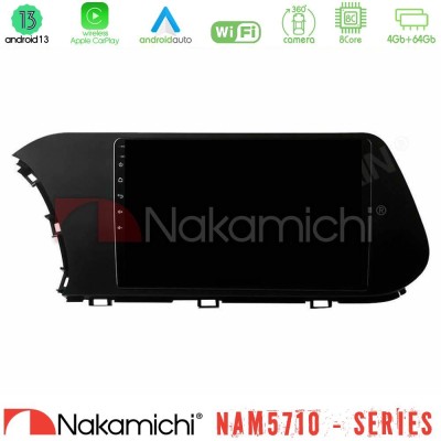 Nakamichi NAM5710 Series 8Core Android13 4+64GB  Hyundai i20 2021-2023 Navigation Multimedia Tablet 10