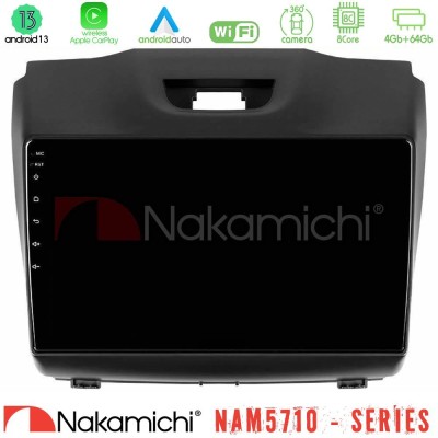 Nakamichi NAM5710 Series 8Core Android13 4+64GB  Isuzu D-MAX 2012-2019 Navigation Multimedia Tablet 9