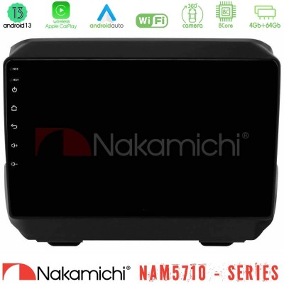 Nakamichi NAM5710 Series 8Core Android13 4+64GB  Jeep Wrangler 2018-> Navigation Multimedia Tablet 9